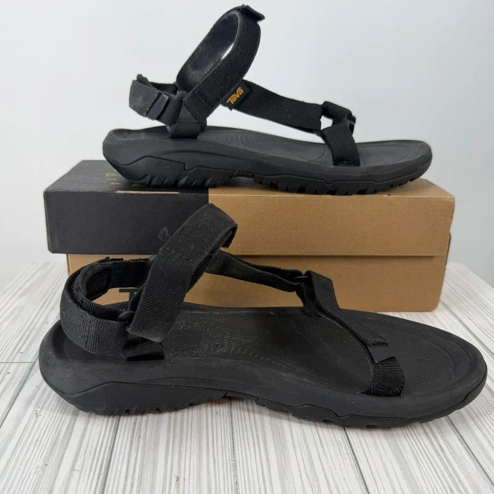 Teva Hurricane XLT2 Mens 9 Black Outdoor Hiking Sport Sandals 1019235 Women's 11